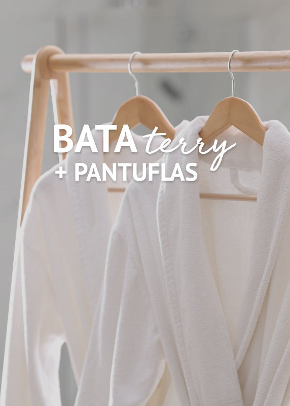 SET DE BATA TERRY + PANTUFLAS