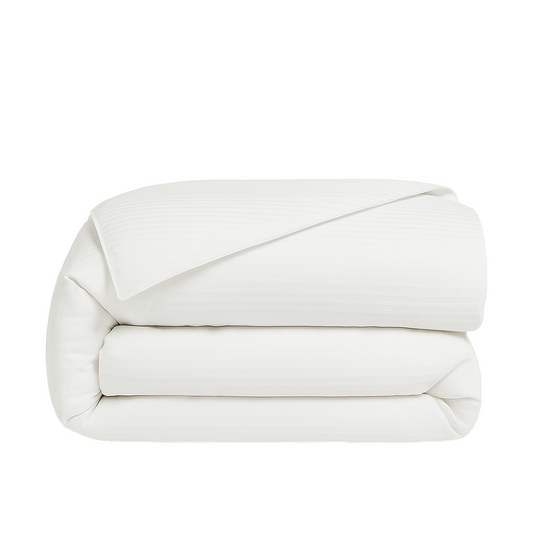 Duvet cover with microstripes