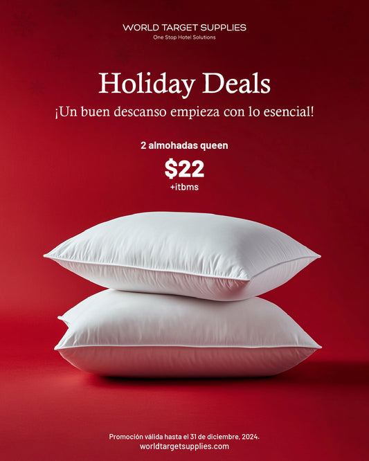 HOLIDAY DEALS ALMOHADAS QUEEN