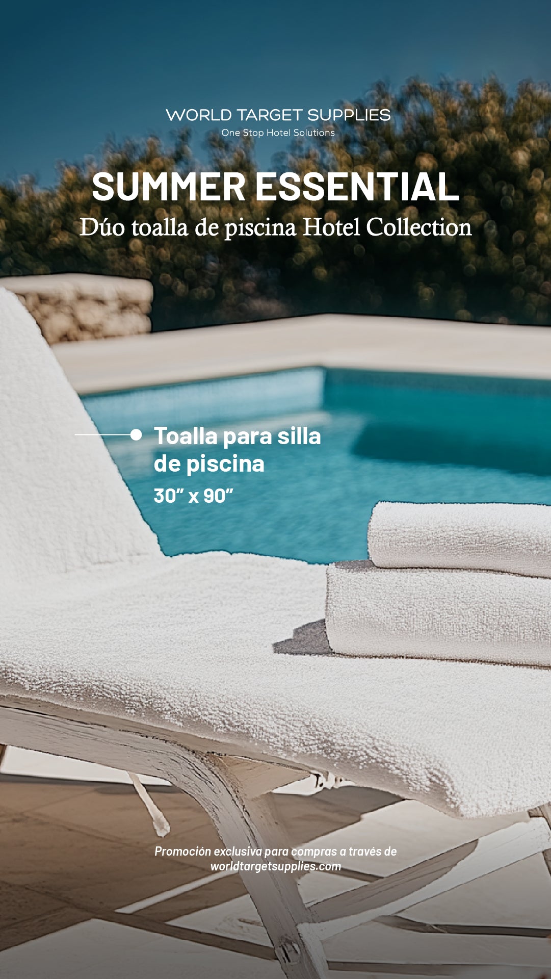 DOU TOALLA DE PISCINA HOTEL COLLECTION