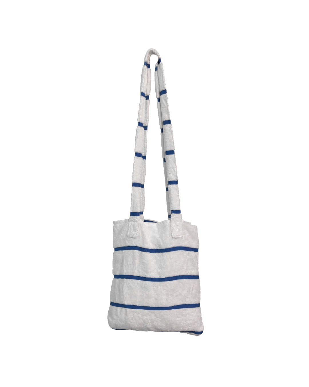 TOALLA BOLSO DE PLAYA CON RAYAS AZULES 550 GSM